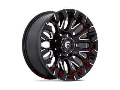 Fuel Wheels Quake Gloss Black Milled 8-Lug Wheel; 20x9; 1mm Offset (20-25 Sierra 2500 HD)