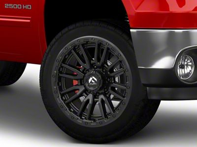 Fuel Wheels Rebel Matte Black 8-Lug Wheel; 22x10; -18mm Offset (07-10 Sierra 2500 HD)