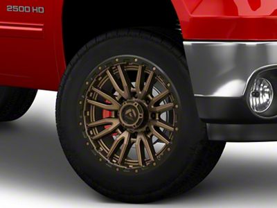 Fuel Wheels Rebel Matte Bronze 8-Lug Wheel; 20x9; 1mm Offset (07-10 Sierra 2500 HD)
