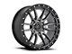Fuel Wheels Rebel Matte Gunmetal with Black Ring 8-Lug Wheel; 22x10; -18mm Offset (20-24 Sierra 2500 HD)