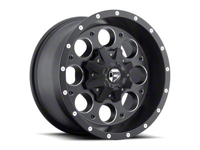 Fuel Wheels Revolver Matte Black Milled 8-Lug Wheel; 18x9; -12mm Offset (07-10 Sierra 2500 HD)