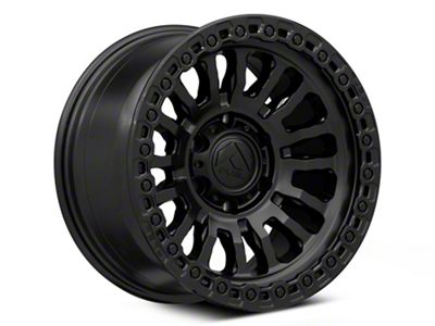 Fuel Wheels Rincon Matte Black with Gloss Black Lip 8-Lug Wheel; 17x9; -12mm Offset (07-10 Sierra 2500 HD)