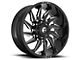 Fuel Wheels Saber Gloss Black Milled 8-Lug Wheel; 20x9; 1mm Offset (20-24 Sierra 2500 HD)