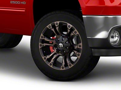 Fuel Wheels Vapor Matte Black Double Dark Tint 8-Lug Wheel; 20x9; 20mm Offset (07-10 Sierra 2500 HD)