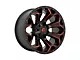 Fuel Wheels Assault Matte Black Red Milled 8-Lug Wheel; 20x9; 20mm Offset (07-10 Sierra 3500 HD SRW)