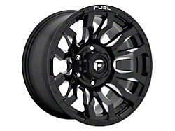 Fuel Wheels Blitz Gloss Black Milled 8-Lug Wheel; 20x9; 1mm Offset (07-10 Sierra 3500 HD SRW)