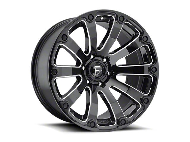 Fuel Wheels Diesel Gloss Black Milled 8-Lug Wheel; 20x10; -18mm Offset (07-10 Sierra 3500 HD SRW)