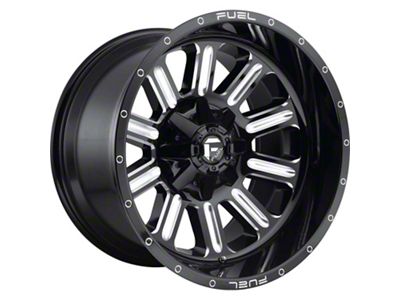 Fuel Wheels Hardline Gloss Black Milled 8-Lug Wheel; 20x10; -18mm Offset (20-25 Sierra 3500 HD SRW)