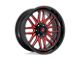 Fuel Wheels Ignite Gloss Black with Red Tinted Clear 8-Lug Wheel; 20x10; -18mm Offset (07-10 Sierra 3500 HD SRW)