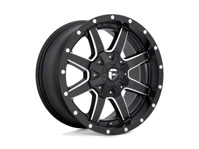 Fuel Wheels Maverick Matte Black Milled 8-Lug Wheel; 22x9.5; 25mm Offset (20-24 Sierra 3500 HD SRW)