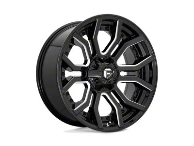 Fuel Wheels Rage Gloss Black Milled 8-Lug Wheel; 24x12; -44mm Offset (20-25 Sierra 3500 HD SRW)