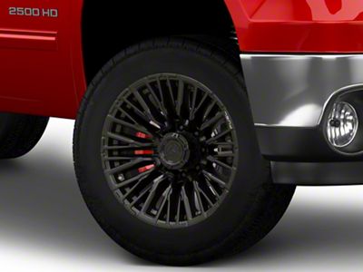 Fuel Wheels Rebar Blackout 8-Lug Wheel; 20x10; -18mm Offset (07-10 Sierra 3500 HD SRW)