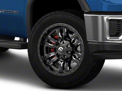 Fuel Wheels Sledge Gloss Black Milled 8-Lug Wheel; 20x10; -18mm Offset (20-25 Sierra 3500 HD SRW)