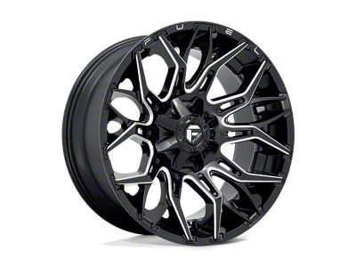 Fuel Wheels Sledge Gloss Black Milled 8-Lug Wheel; 26x14; -75mm Offset (07-10 Sierra 3500 HD SRW)