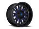 Fuel Wheels Stroke Gloss Black with Blue Tint Clear 8-Lug Wheel; 20x9; 20mm Offset (07-10 Sierra 3500 HD SRW)