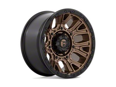 Fuel Wheels Traction Matte Bronze with Black Ring 8-Lug Wheel; 20x10; -18mm Offset (07-10 Sierra 3500 HD SRW)