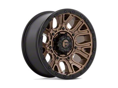 Fuel Wheels Traction Matte Bronze with Black Ring 8-Lug Wheel; 20x9; 1mm Offset (07-10 Sierra 3500 HD SRW)