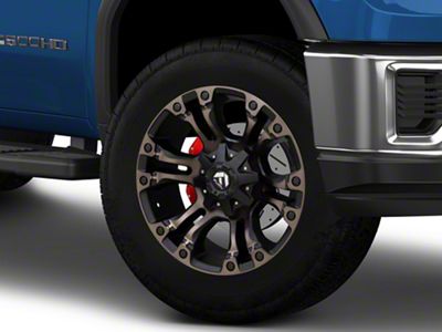 Fuel Wheels Vapor Matte Black Double Dark Tint 8-Lug Wheel; 20x9; 1mm Offset (20-25 Sierra 3500 HD SRW)
