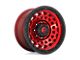 Fuel Wheels Zephyr Candy Red with Black Bead Ring 8-Lug Wheel; 18x9; -12mm Offset (07-10 Sierra 3500 HD SRW)