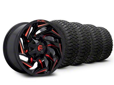 Fuel Wheels 17x9 Fuel Wheels Reaction & 33in Rolling Big Power Tires Mud-Terrain Repulsor X/T RX Tire Package (19-26 Silverado 1500)