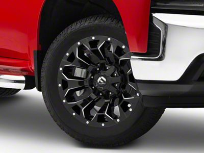 Fuel Wheels Assault Gloss Black Milled 6-Lug Wheel; 20x9; 19mm Offset (19-24 Silverado 1500)