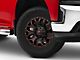 Fuel Wheels Assault Matte Black Red Milled 6-Lug Wheel; 17x9; 2mm Offset (19-24 Silverado 1500)