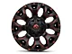 Fuel Wheels Assault Matte Black Red Milled 6-Lug Wheel; 17x9; 2mm Offset (19-24 Silverado 1500)