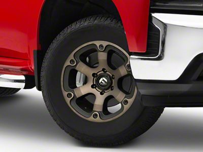Fuel Wheels Beast Matte Black Double Dark Tint 6-Lug Wheel; 18x9; 19mm Offset (19-25 Silverado 1500)