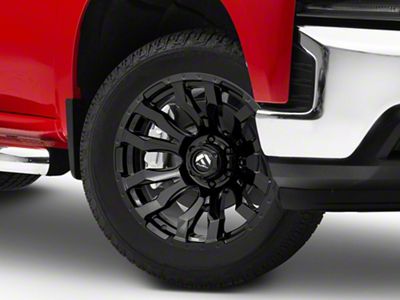 Fuel Wheels Blitz Gloss Black 6-Lug Wheel; 20x10; -18mm Offset (19-25 Silverado 1500)