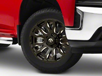 Fuel Wheels Blitz Gloss Black Milled 6-Lug Wheel; 20x9; 20mm Offset (19-25 Silverado 1500)
