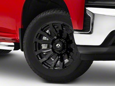 Fuel Wheels Blitz Gloss Black 6-Lug Wheel; 20x12; -44mm Offset (19-25 Silverado 1500)