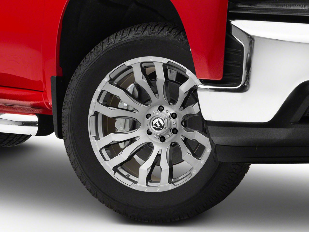 Fuel Wheels Silverado 1500 Blitz Platinum Brushed Gunmetal 6Lug Wheel; 20x9; 20mm Offset