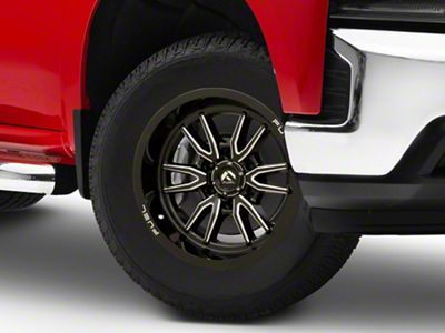 Fuel Wheels Clash Gloss Black Milled 6-Lug Wheel; 18x9; 1mm Offset (19-25 Silverado 1500)