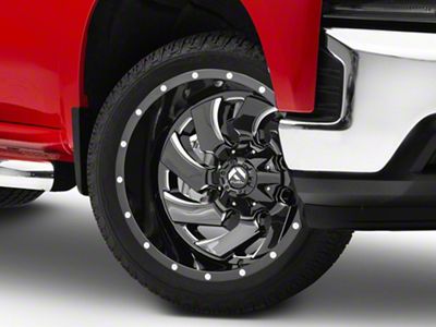 Fuel Wheels Cleaver Gloss Black Milled 6-Lug Wheel; 22x10; -18mm Offset (19-25 Silverado 1500)