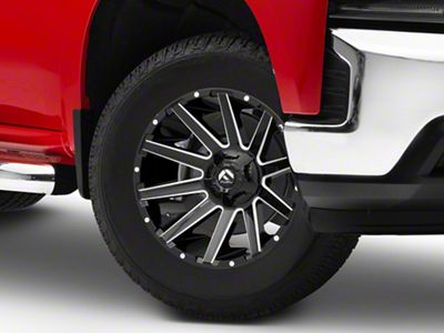 Fuel Wheels Contra Gloss Black Milled 6-Lug Wheel; 18x9; -12mm Offset (19-25 Silverado 1500)
