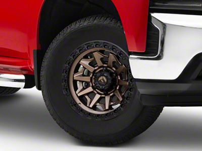Fuel Wheels Covert Matte Bronze with Black Bead Ring 6-Lug Wheel; 18x9; -12mm Offset (19-25 Silverado 1500)