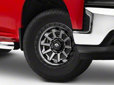 Fuel Wheels Covert Matte Gunmetal with Black Bead Ring 6-Lug Wheel; 18x9; -12mm Offset (19-25 Silverado 1500)