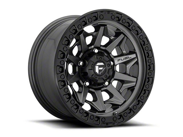 Fuel Wheels Covert Matte Gunmetal Black Bead Ring 6-Lug Wheel; 18x9; 20mm Offset (19-24 Silverado 1500)