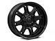 Fuel Wheels Darkstar Matte Black with Gloss Black Lip 6-Lug Wheel; 20x9; 1mm Offset (19-24 Silverado 1500)
