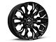 Fuel Wheels Flame Gloss Black Milled 6-Lug Wheel; 20x10; -18mm Offset (19-24 Silverado 1500)