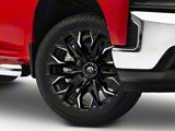 Fuel Wheels Flame Gloss Black Milled 6-Lug Wheel; 22x10; -18mm Offset (19-26 Silverado 1500)