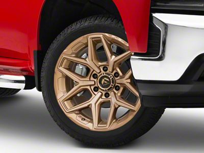 Fuel Wheels Flux Platinum Bronze 6-Lug Wheel; 22x10; -18mm Offset (19-25 Silverado 1500)