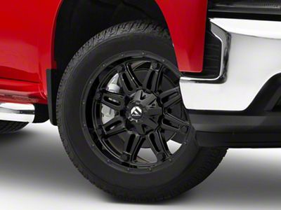 Fuel Wheels Hostage Gloss Black 6-Lug Wheel; 20x9; 1mm Offset (19-25 Silverado 1500)
