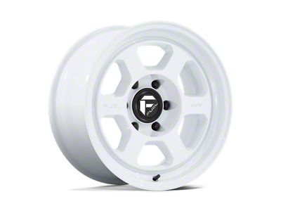 Fuel Wheels Hype Gloss White 6-Lug Wheel; 18x8.5; -10mm Offset (19-24 Silverado 1500)