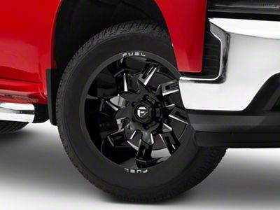 Fuel Wheels Lockdown Gloss Black Milled 6-Lug Wheel; 20x9; 1mm Offset (19-24 Silverado 1500)