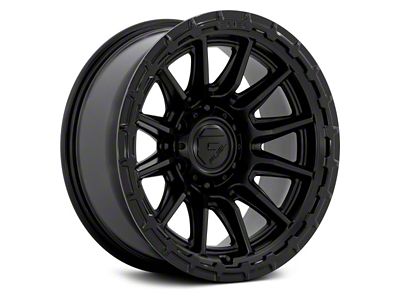 Fuel Wheels Piston Blackout 6-Lug Wheel; 17x9; 1mm Offset (14-18 Silverado 1500)
