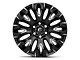Fuel Wheels Quake Gloss Black Milled 6-Lug Wheel; 20x10; -18mm Offset (19-24 Silverado 1500)