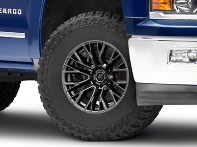 Fuel Wheels Rebar Matte Gunmetal 6-Lug Wheel; 17x9; -12mm Offset (14-18 Silverado 1500)