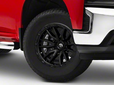 Fuel Wheels Rebel Matte Black 6-Lug Wheel; 18x9; 1mm Offset (19-24 Silverado 1500)