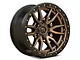 Fuel Wheels Rebel Matte Bronze with Black Bead Ring 6-Lug Wheel; 18x9; -12mm Offset (19-24 Silverado 1500)
